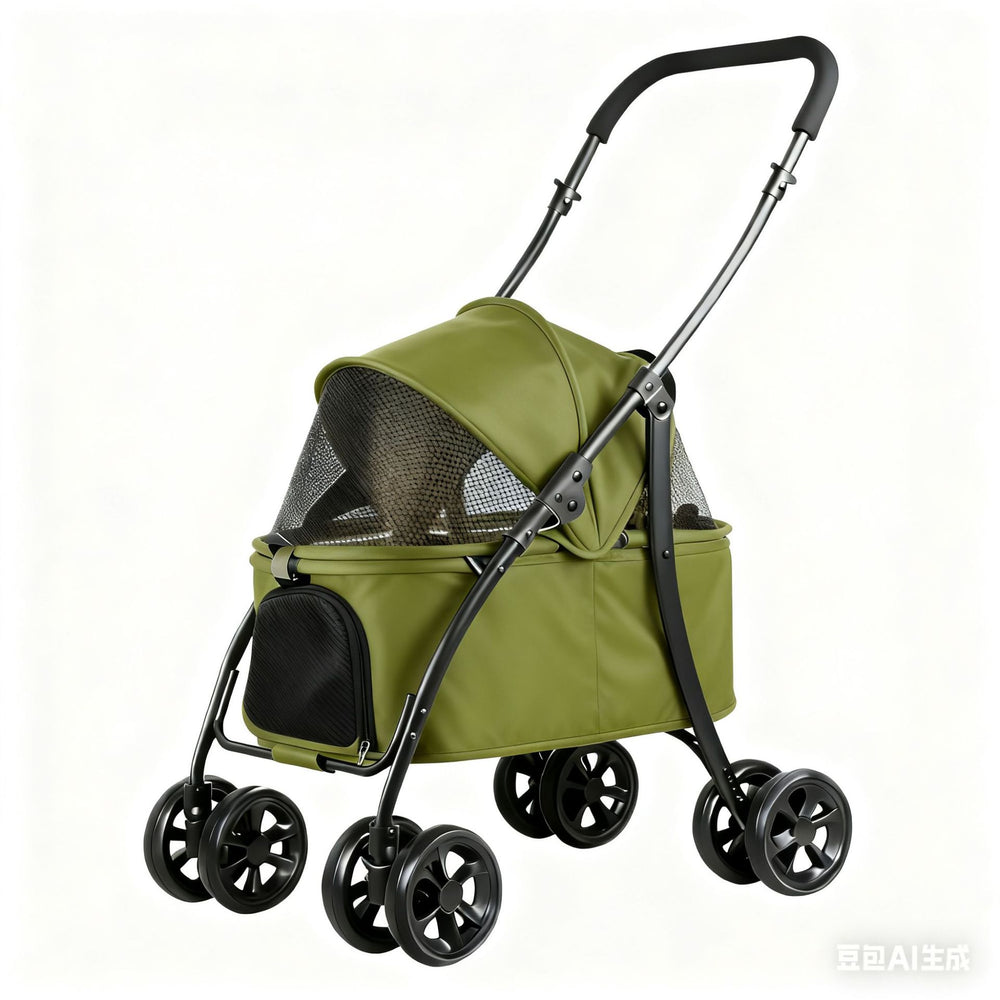 Multifunctional pet stroller - new lightweight, compact, all-in-one pet stroller for cats and dogs