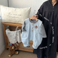 Baby and toddler overalls, baby boy denim rompers, autumn striped base layer, outdoor wear, overalls set, trendy