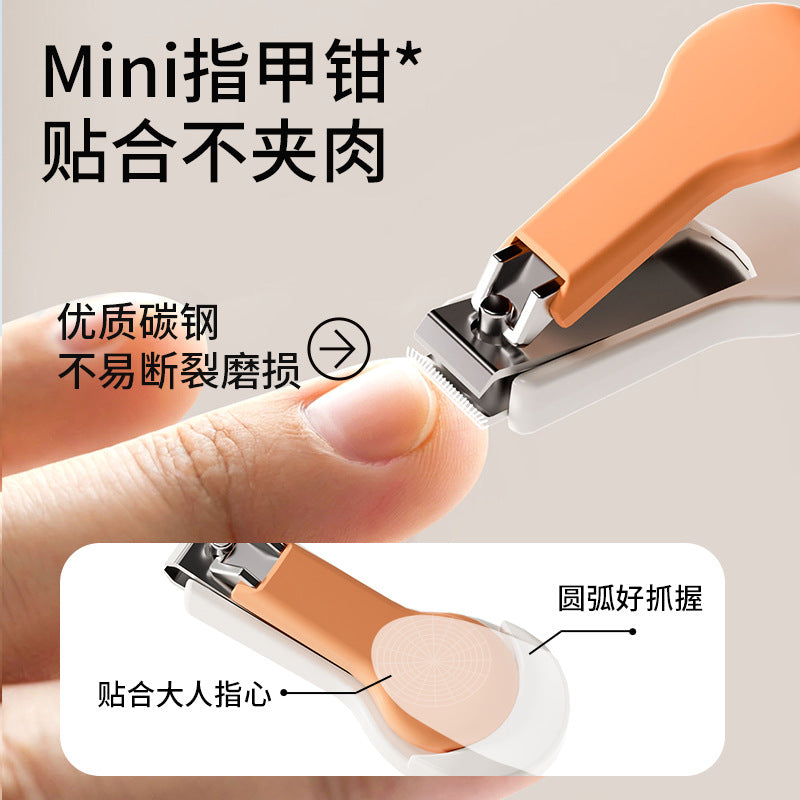 Newborn baby nail clippers - safe, anti-pinch, with nail file - infant nail care set