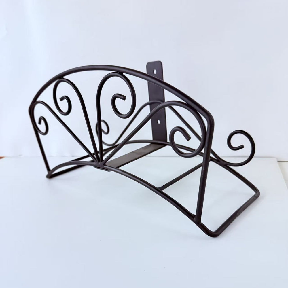 Wrought iron garden retro factory direct sales water pipe rack wall hanging gardening rack storage european style wall decoration