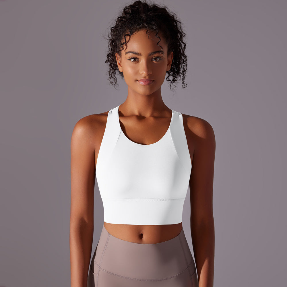 Customizable sports bra - figure-flattering, slimming, and back-supporting workout top for yoga and fitness - women's bra