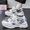 2026 spring new lightweight breathable chunky sneakers for men - thick sole, height increasing, trendy casual, versatile summer athletic shoes