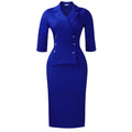D616 cross-border women's fashion new european and american slim-fit bodycon pencil skirt with half-sleeves, suit collar, plus size african dress