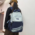 Air cushion back panel backpack - premium casual travel backpack for high school and college students, couples, and university students - thick, durable, and stain-resistant book bag