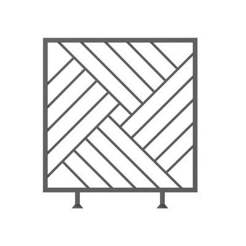 Restaurant booth low partition screen bar hot pot hotel industrial wind fence green plant flower stand wrought iron railing partition
