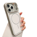 Spliced design magnetic compatible iphone 17 pro max case, apple 15 matte anti-drop protective cover