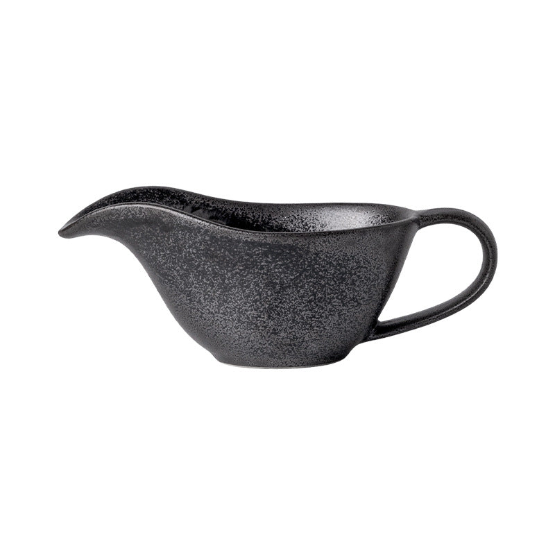 Simple retro practical ceramic sauce cup with handle - ideal for hotels, restaurants, western cuisine, creative steak sauces, and cooking sauces