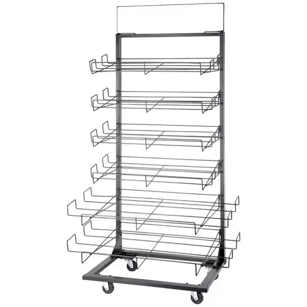 Source Factory Carpet Display Stand Floor-to-ceiling commercial carpet display stand Metal doormat display stand Storage