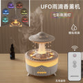 New colorful raindrop aroma diffuser - home bedroom night light, office desk silent remote control humidifier & air purifier