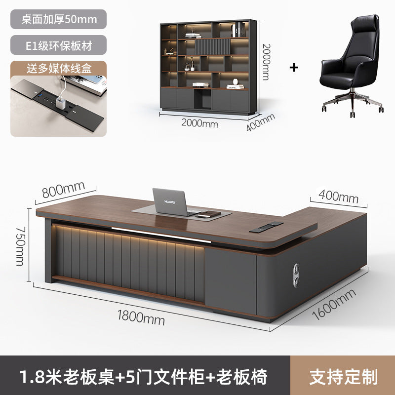Saint li accessible luxury boss president manager supervisor desk executive desk casual modern thickened paint office desk chair