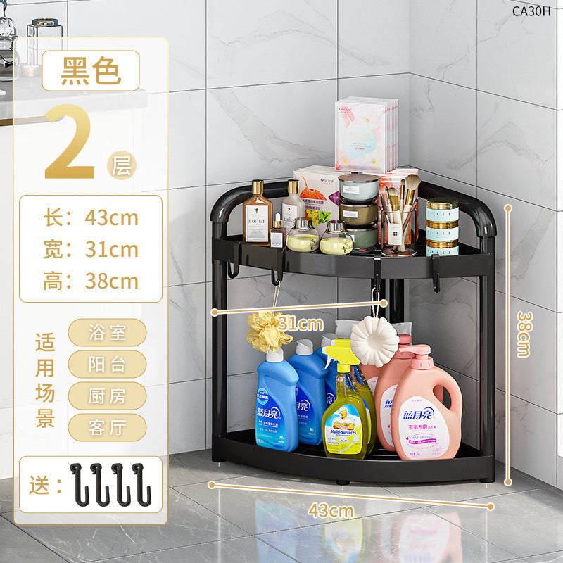 Bathroom tripod storage rack floor-standing seam storage rack bathroom corner toilet toilet corner storage rack