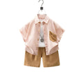 Boys' summer outfit set:  new cool & stylish short-sleeve two-piece set for baby boys - trendy summer fashion for kids