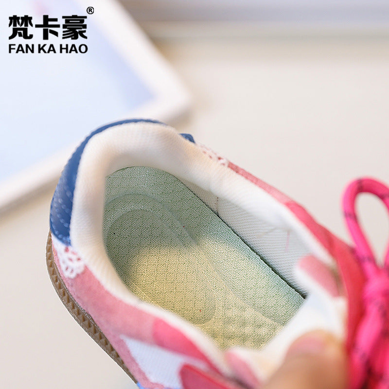 Vancahao kids' plaid bow german army trainers (gats) -  summer new korean style girls' sneakers & casual shoes