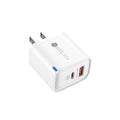 65w colorful led display a+c multi-port fast charging adapter, compatible with qc3.0 dual-port apple and android phone chargers