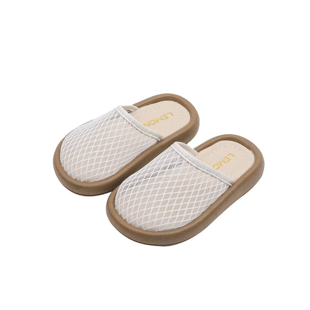 Vancahao kids' hollow-out sandals:  summer new collection - baby flat-heel closed-toe slides, girls' slip-on half sandals