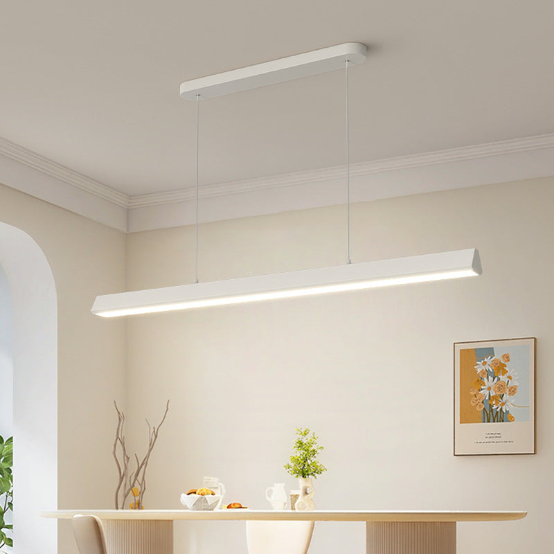 2025 new restaurant chandelier modern simple bar dining room light one-word strip Nordic minimalist household lighting