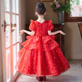 Girls' formal dress - stunning princess gown - high-end little girl's hostess/piano performance dress - princess style sequin dress