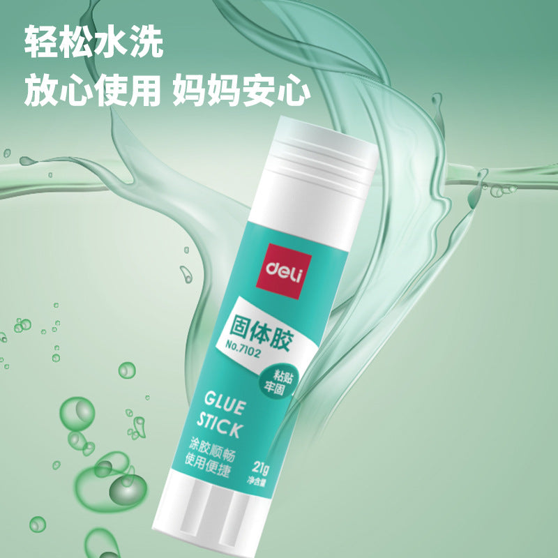 Deli Stationery 7102 Solid Glue 21g Handmade Glue Solid Glue Student Children's Kindergarten Medium Glue Stick