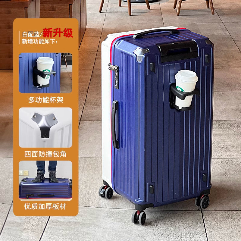 Large-capacity trolley case 28-inch college student suitcase female shock absorption brake universal wheel password suitcase male