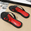 2025ch new women's low heel flat sandals & slippers - round toe, voltage laser design - cross-border e-commerce