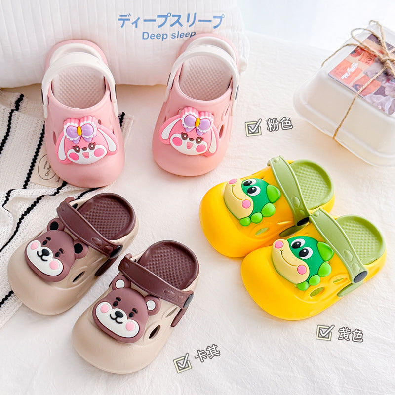 Eva new summer kids' slippers - girls' cartoon dinosaur beach soft sole non-slip outdoor wear - boys' clogs