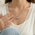 popular light luxury non-fading titanium steel smart heart necklace for women easiest for matchelegantniche style clavicle chain jewelry