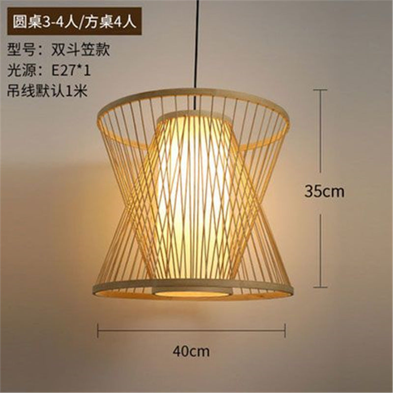 Lantern bamboo art chandelier bar b&b tea room hot pot restaurant restaurant casual japanese restaurant bamboo dining room lighting