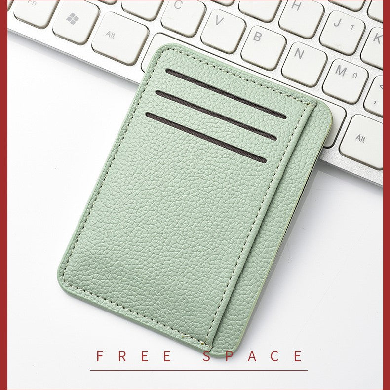 Pu card holder wholesale ultra-thin card bag for women, small, exquisite and large-capacity multi-card student card bag for women, short wallet.