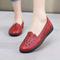 Soft leather soft bottom ladieswear shoes flatsabrasion resistantwaterproofbows work shoes wechat group purchase live broadcast one piece dropshipping