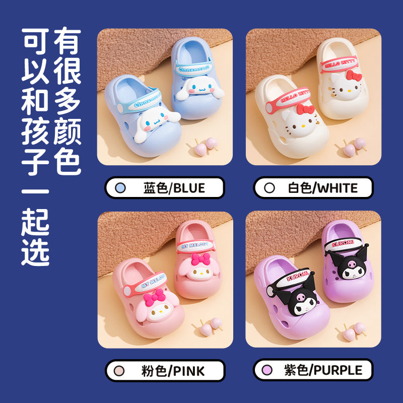 Baby slippers girl clogs summer toddler indoor bath kids sandals and slippers fashionable outwear beach non-slip