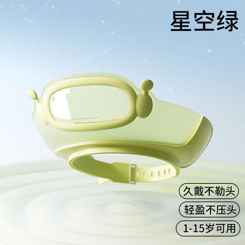 Adjustable baby bath visor - waterproof, ear & eye protection - infant shampoo cap - kids' shower visor
