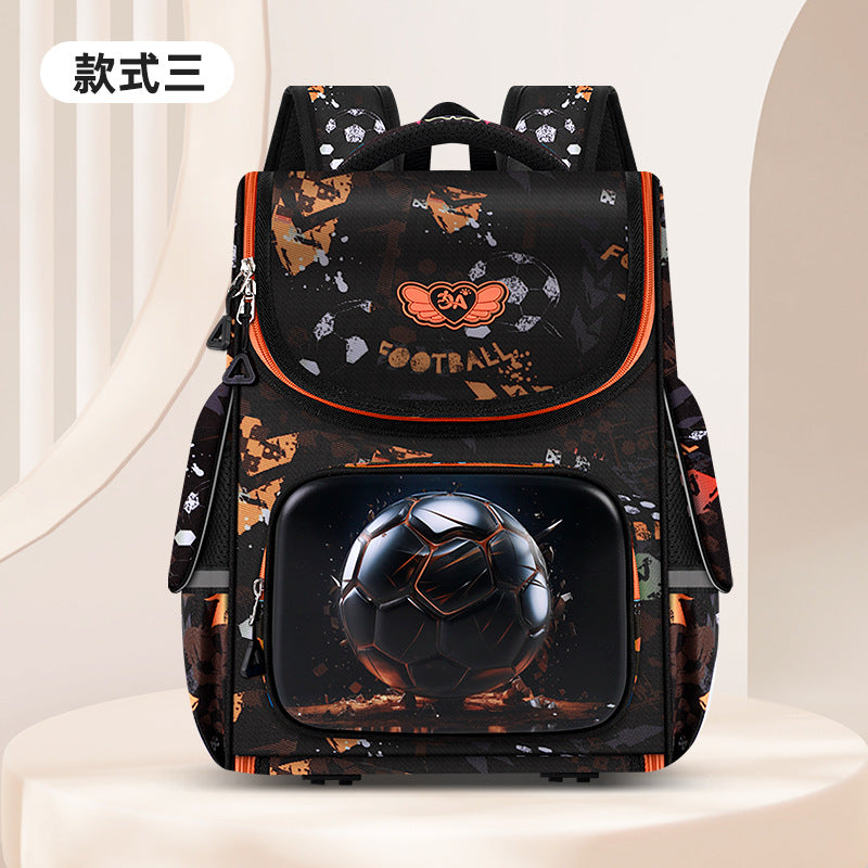 New elementary school backpacks: cute cartoon design for grades 1-6 - large capacity, lightweight, and spine-protecting
