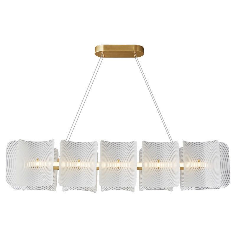 Wabi Sandy Wind Copper Living Room Chandelier French Light Luxury Cream Wind New Atmospheric Dining Room Bedroom Model Room Designer Light