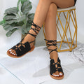 summer new round toe ankle strap sandals - comfortable outdoor beach shoes, plus size platform sandals for women (export quality)