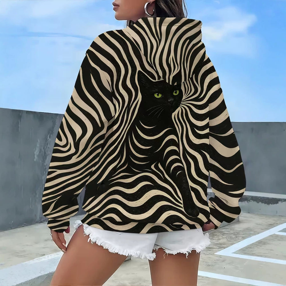 hot-selling women's hoodies, new casual loose long-sleeved hooded sweatshirts, dropshipping available