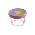 Kids glass food supplement box silicone fresh cover portable tableware box baby food supplement box can be steamed and cooked wholesale storage box