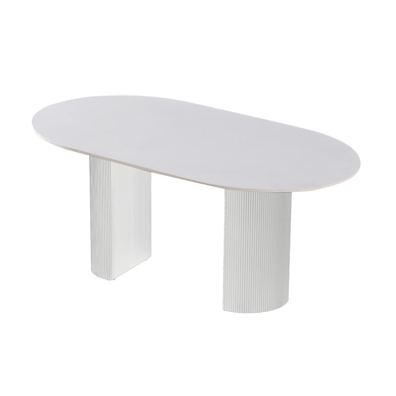 Semi-circular rock slab italian all-in-one high-end for homeaccessible luxury dining table manufacturer wholesale modern casualfor home dining table