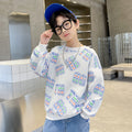 Boys' fall sweatshirt  new collection: stylish and trendy long-sleeve t-shirt for older boys - perfect for spring and autumn