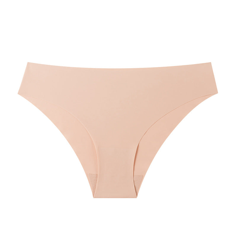 foreign trade wholesale pants large size casualpure cotton crotch briefs breathable ice silk seamless low-waist underwear for women