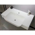 Corian integrated basin washbasin integrated countertop single basin bathroom for home washbasin casual