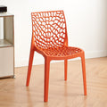 Cut out creative armrest art work chair casual dining chair scandinavian outdoor stackable casual chair waiting chair