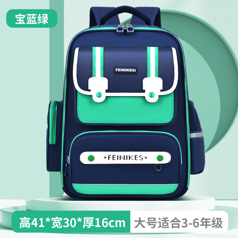 School bags for primary school girls, spine care and burden reduction for boys, large-capacity children's school bags for grades 1-6, double-shoulder school bags wholesale.