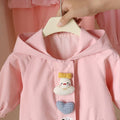Baby rompers fashionable windbreaker super cute outdoor crawling suit spring and autumn baby girl one-piece hooded outwear
