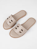plus sizefashionfashioncasual sandals new arrivalcut out plain pure colorflats women's slippers beach flip-flops