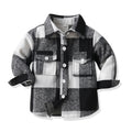 New arrivalpreppy style boys spring & fall clothing cotton long sleevesplaidkidsshirt brushed outwear children's clothing manufacturer wholesale