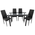 Glass dining table tempered glass dining tablefor home dining table and chair combination modern casual negotiation table