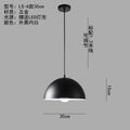 Minimalist industrial black projector light - retro creative restaurant, cafe, bubble tea shop, hot pot restaurant - unique pot lid pendant lamp