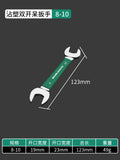 Baolian double-ended open-end wrench, small wrench tool suitfor home8_10 screw buckle fork socket