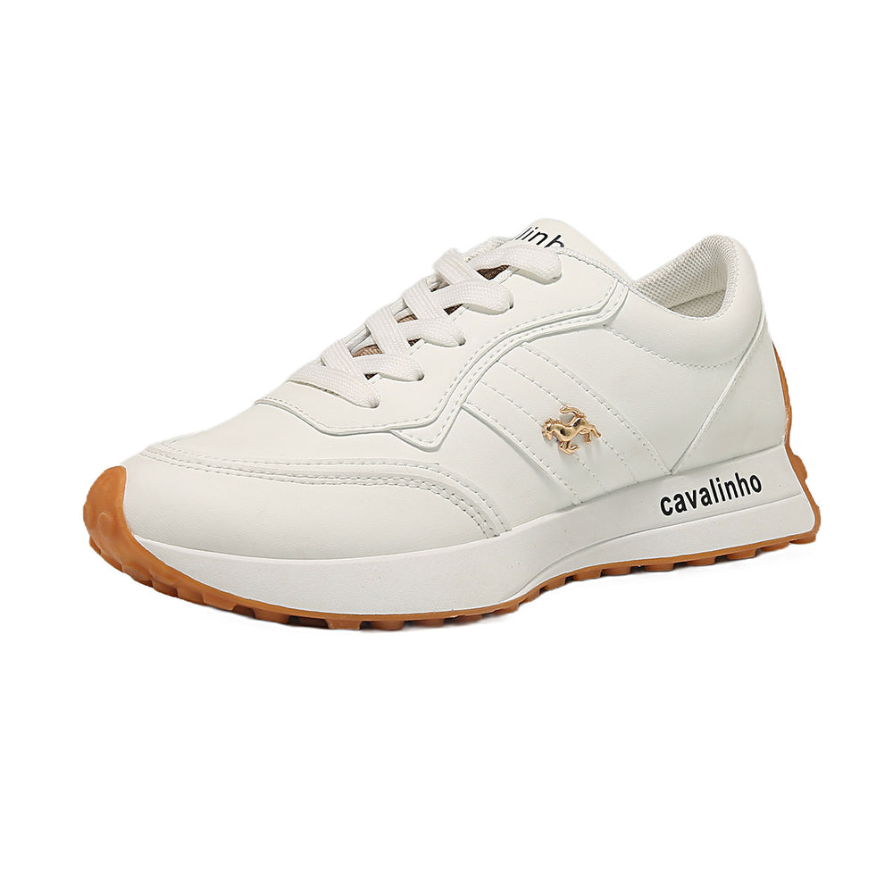 plus size women's shoes new arrival breathable leather sneakers women's korean version thick solecasual soft bottom running dad shoes