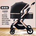 Inlair baby stroller: lightweight, foldable, high-view, shock-absorbing, reversible, suitable for newborns and infants